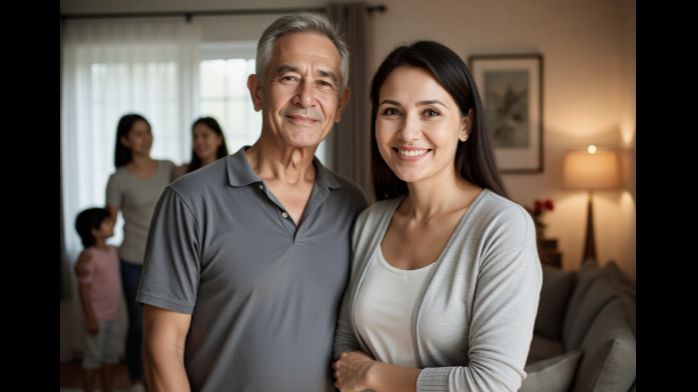 Can an older unmarried man marry a divorced woman with children?