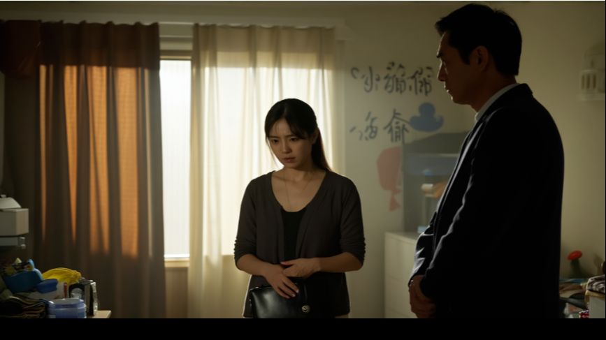 她無意間成了“小偷”，當被丈夫質疑時，她既抵觸，又承受著巨大的道德壓力。