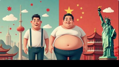 Fat people are greasy, yet there is a world of difference in the attitudes towards them between China and the United States?!