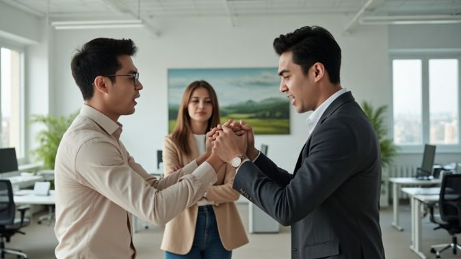 ¿Dos colegas pelean por ganarse el afecto de tu novia, qué hacer?
