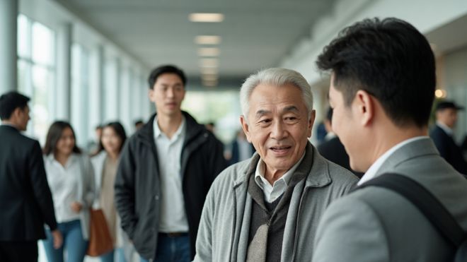 출근길에 노인이 넘어지는 것을 보고 도와주지 않아서 결국 노인의 가족이 회사에서 난리를 쳤다.