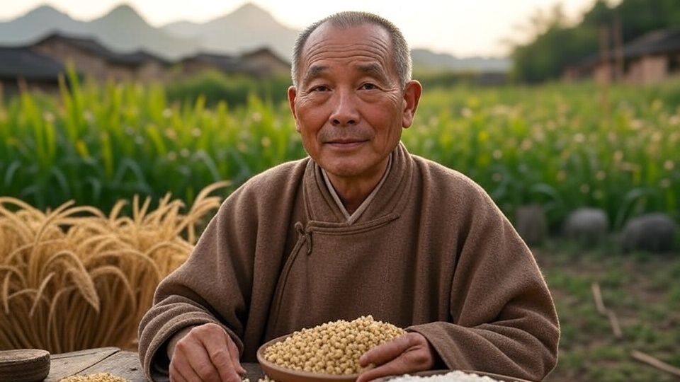 La filosofía de la salud de los cinco granos en la antigua China.