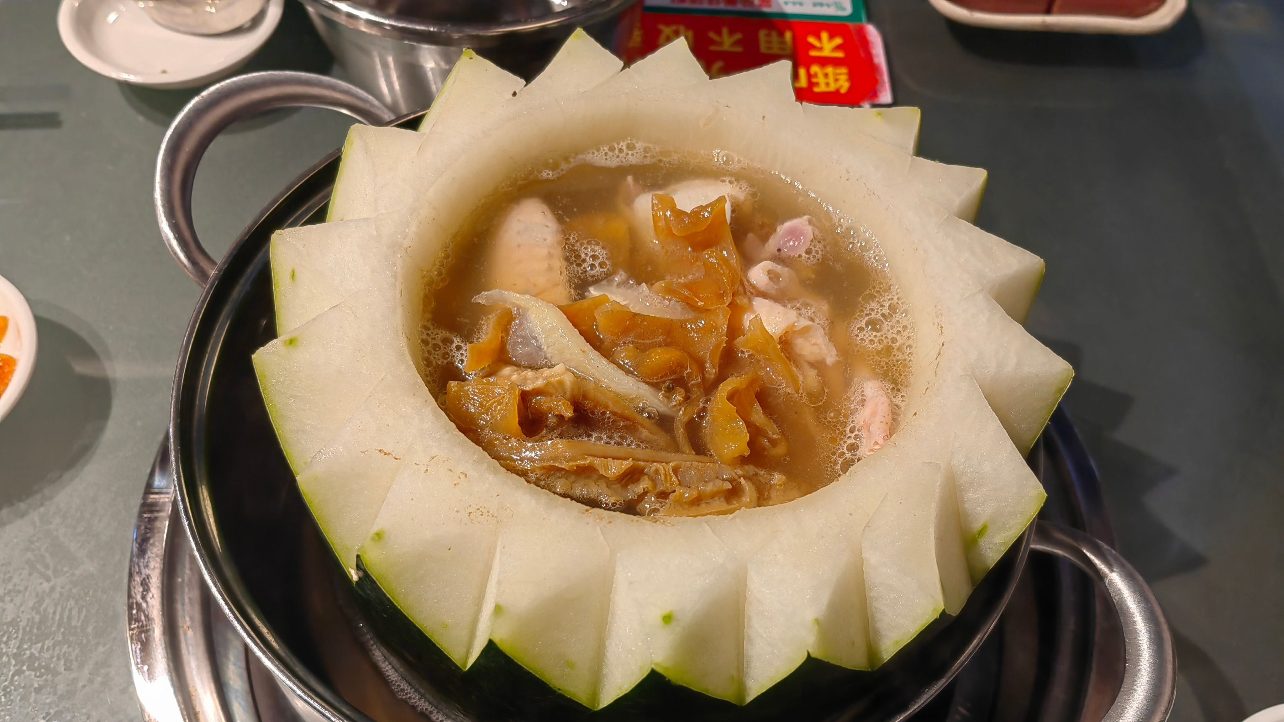 A winter melon bowl in midsummer.