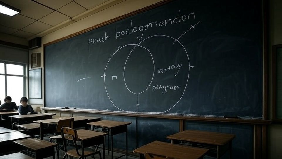 Who drew the "Peach Blossom Formation Diagram" on the blackboard in the teaching building?