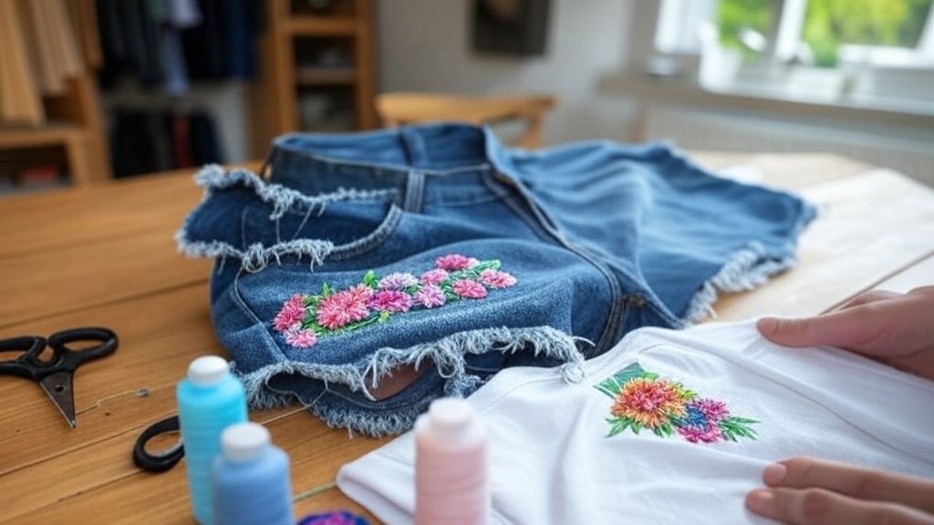 Recuerdos de la renovación arqueológica del armario: transformación de ropa vieja, ahorrando dinero y a la moda.