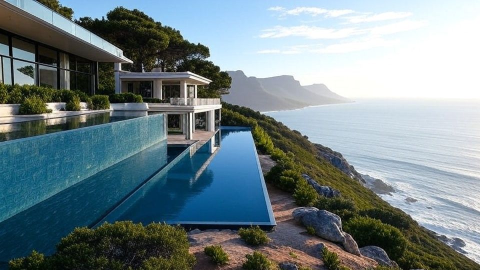 Las maravillas de los acantilados de Ciudad del Cabo, Sudáfrica: la obra maestra del océano en la playa de Clifton.