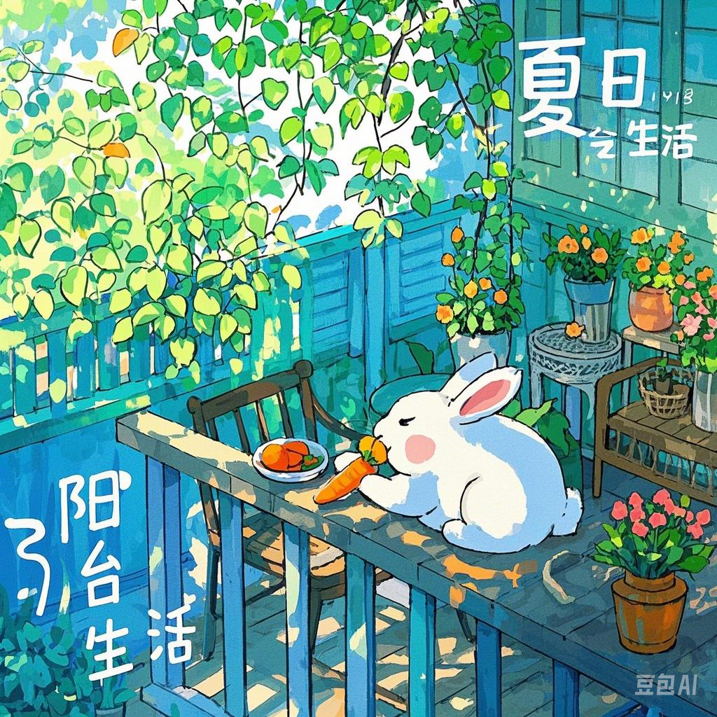 Turn the balcony into a bunny paradise.