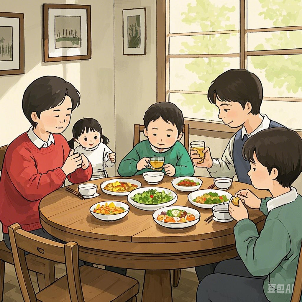 The small details at the dining table determine the warmth of family relationships.